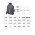 thumbnail image 5 of Little Donkey Andy Men's Waterproof Rain Jacket, Lightweight Windproof Outdoor Shell with Hood for Hiking Travel Golf Type A Rain Gray S, 5 of 7