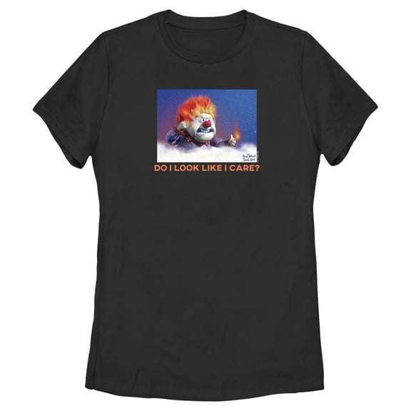 Women's The Year Without a Santa Claus Do I Look Like I Care? Graphic Tee Black X Large