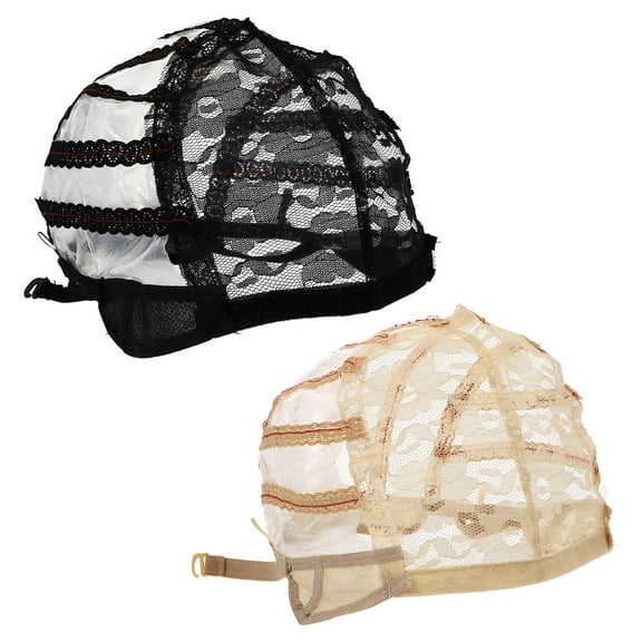 CRILSTYLEO Wig Making Caps 2Pcs Lace Material Breathable Comfort Various Occasions