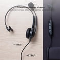 thumbnail image 4 of Audifono Diadema para Call Center Acteck Centric Pro HP620 Alambrico USB Negro AC-935326, 4 of 5