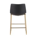 thumbnail image 4 of Heavenly Collection Counter PU Stool with Gold Legs, 4 of 5