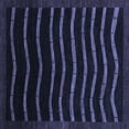 thumbnail image 1 of Ahgly Company Indoor Square Abstract Blue Modern Area Rugs, 6' Square, 1 of 4