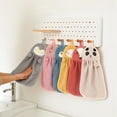 thumbnail image 5 of Unique Bargains Cute Cartoon Animal Pattern Hanging Hand Towels Pink, 5 of 5