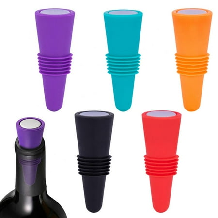

Silicone Wine Bottle Stopper Set Whiskey Accessories Leak Proof Beer Champagne Bottle Cap Closer Wine Cork Lid Bar Accessories
