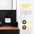 thumbnail image 2 of KONTONTY Black Stainless Steel Toilet Paper Holder with Shelf for Bathroom Storage Easy Installation 12.5 x 6.5 inches, 2 of 7