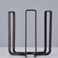 thumbnail image 4 of Inteprter Soporte de almacenamiento de platos de Metal, estantes de almacenamiento resistentes portátiles ligeros, platos, tabla de cortar, cuenco, Cocina y Comedor Negro Inteprter HA080391-01, 4 of 6