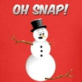 thumbnail image 3 of CafePress - OH SNAP! Snowman Kids Dark T Shirt - Dark T-Shirt Kids XS-XL, 3 of 4
