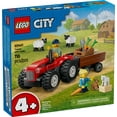 thumbnail image 3 of LEGO City Red Farm Tractor with Trailer & Sheep Toddler Learning Toy - Farm Toy with Tractor and Animal Figurines - Preschool Toy for Boys and Girls, Ages 4+ - Gift for Birthdays and Holidays - 60461, 3 of 8