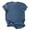 Denim, variant on USA Shirt with Embroidered Design, Patriotic Unisex Fit Tee