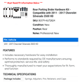 thumbnail image 2 of Rear Parking Brake Hardware Kit - Compatible with 2011 - 2017 Chevy Silverado 3500 HD 2012 2013 2014 2015 2016, 2 of 2