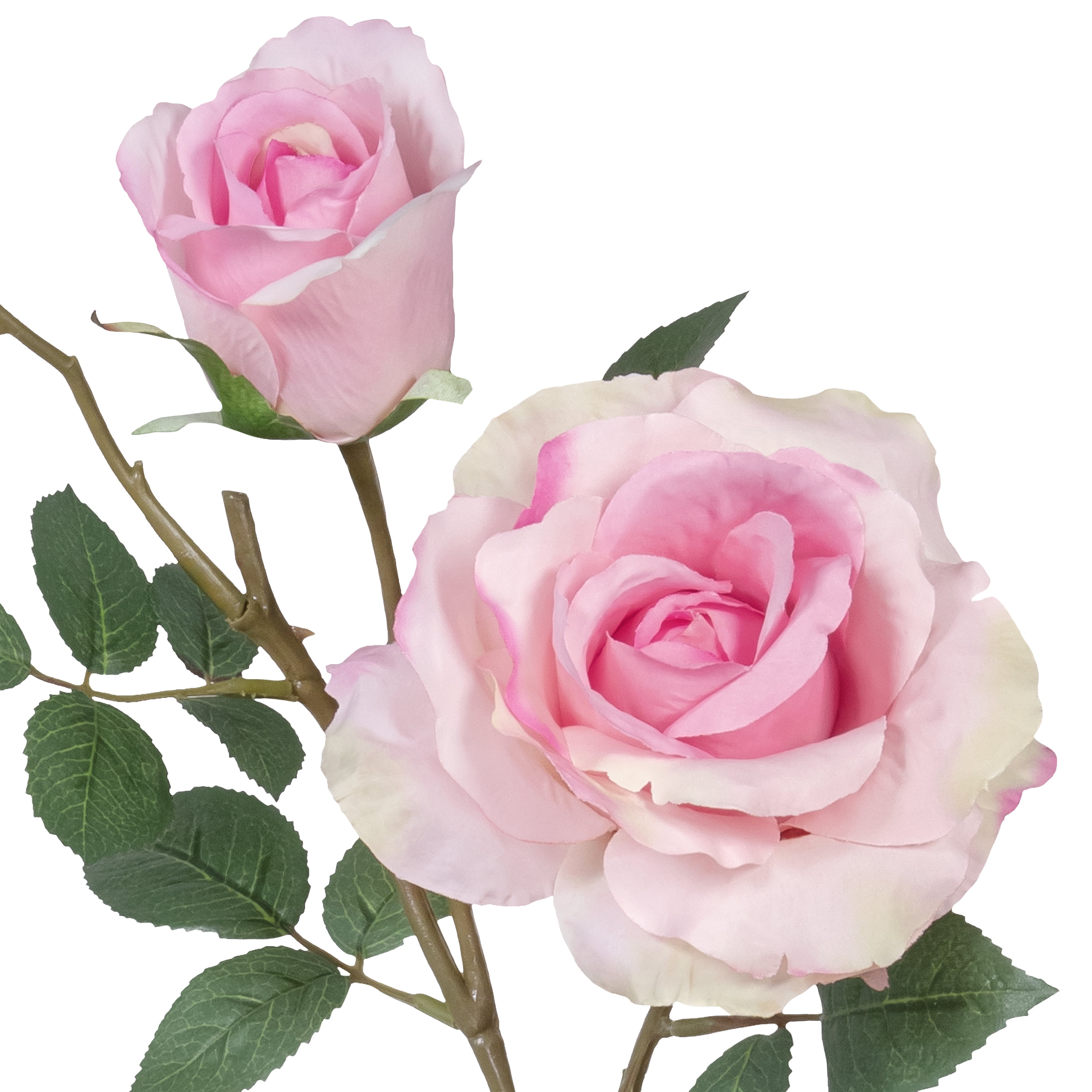 Mainstays 29.5 in Pink Artificial Rose Spray Long Stem
