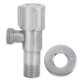 thumbnail image 2 of Válvula de parada de agua fría y caliente de acero inoxidable con rosca G1/2 pulgadas, válvula angular, accesorios de inodoro para lavabo de cocina, 2 of 12