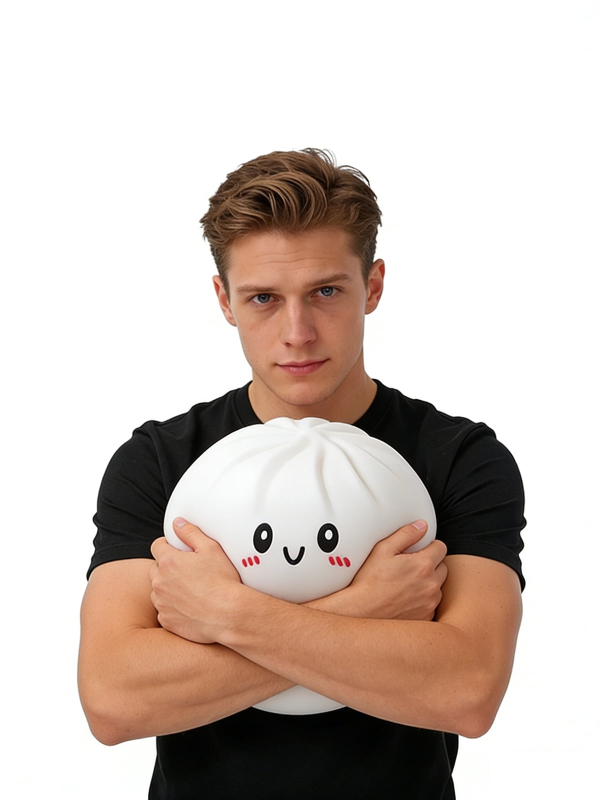 Giant Dumpling Squishy 10 Inch Jumbo Dumpling Stress Ball Soft Squeeze Decompression Dough Anxiety Relief Fidget Toy
