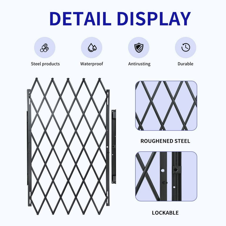 Grisham Heavy Duty Single Folding Door Gate 48
