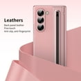 thumbnail image 5 of for Samsung Galaxy Z Fold 7 Case: Support All Magsafe Accessories | Fold 7 New Slim S Pen  Holder & Free Stylus | Hinge Protection, PU Leather Back, Tempered Glass Screen Protector - Pink, 5 of 12