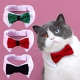 thumbnail image 3 of Pet Collar - Fastener Tape Comfortable Skin-touch - Chinese Style Adjustable Dress Up Cotton Polyester - Pet Cat Dog Bowknot Neckerchief Daily Collocation, 3 of 8