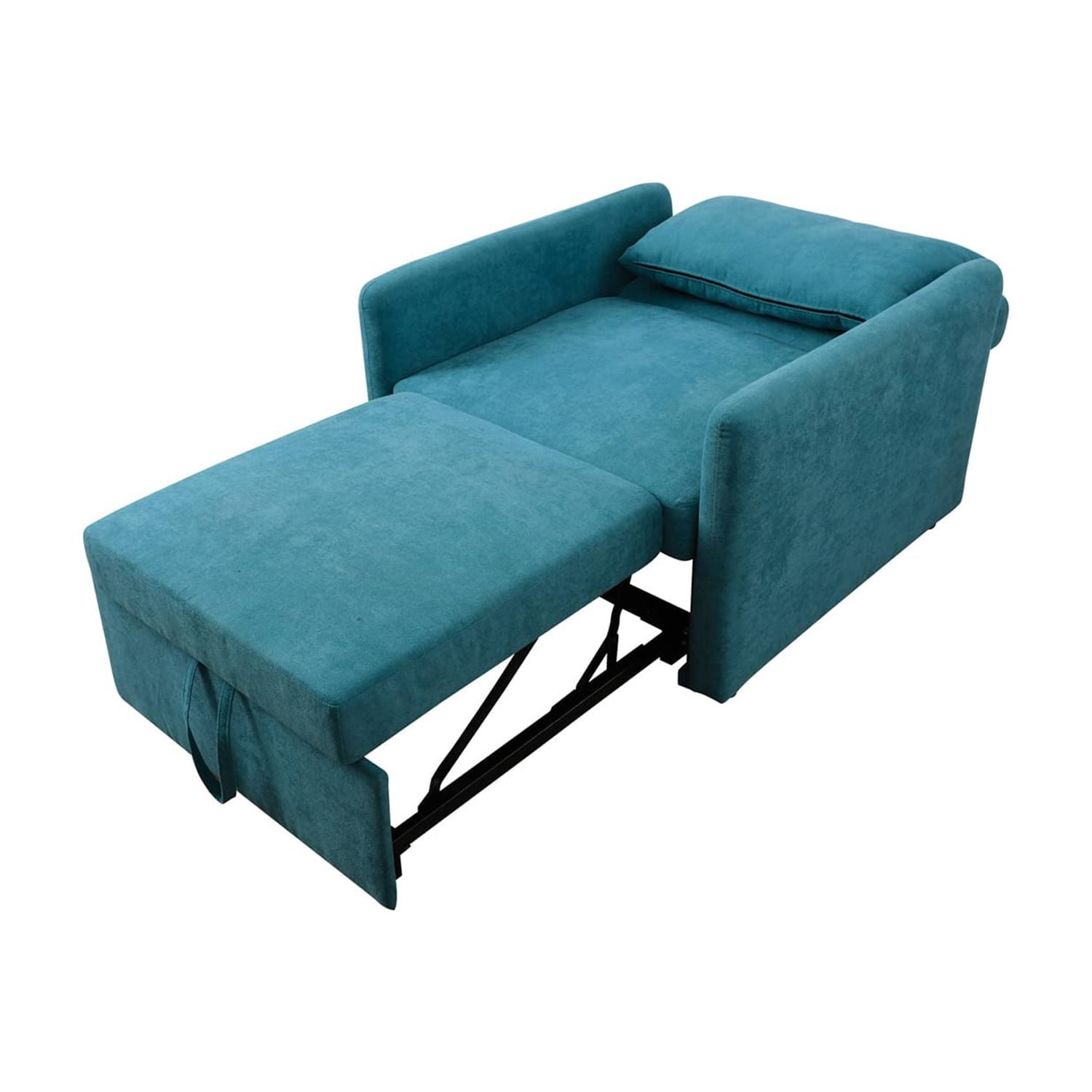 Hommoo Sofa,Lint 1-Piece Convertible Sofabed Chair,Sleeper Chair Lounge Chair Indoor, Modern Single Pull Out Couch for Living Room,Green