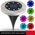 thumbnail image 1 of Iluminación Del Jardín Lámpara enterrada de jardín que cambia de color a prueba de agua con luz subterránea solar 8LED Lamparas, 1 of 4