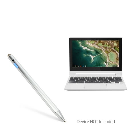 Lenovo C330 Convertible 2-in-1 Chromebook (11.6") Stylus Pen, BoxWave [AccuPoint Active Stylus] Electronic Stylus with Ultra Fine Tip - Metallic Silver