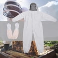 thumbnail image 2 of Bee Proof Protective Clothing Full Body Beekeeping Suit Farm Unisex Safety Outfit with Glove Veil Hood Professional Apiary Reuse, 2 of 6