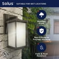 thumbnail image 3 of Solus USA Hutton Large Wall Lighting Fixture with Photocell and Motion Sensor, Bronze, 3 of 7