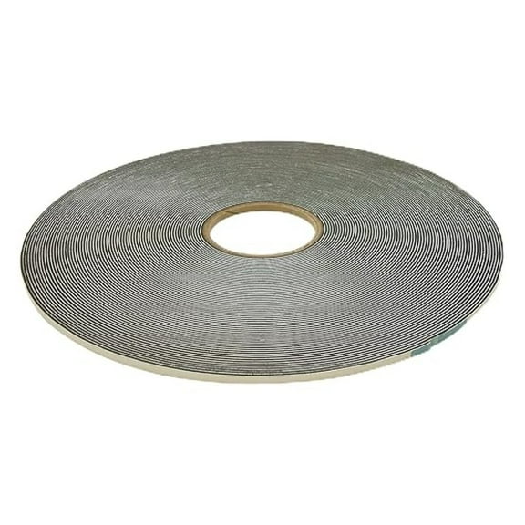JVCC PVC Foam Tape - Single Sided, Closed Cell - 1/4in x 50yd x 1/16in Thick - Black - Automotive, HVAC, Construction Sealing