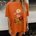 thumbnail image 6 of Drses Wildflowers Shirt for Women Oversized Floral Loose T Shirts Graphic Tees Flower Plant Shirts Womens Tops, 6 of 7