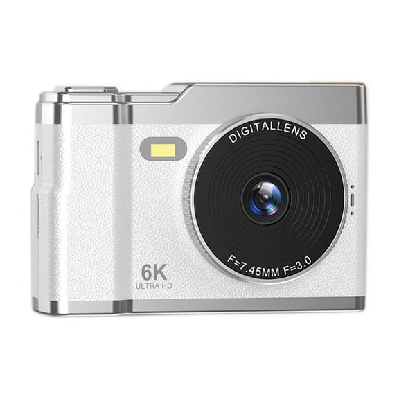 MERILER Front and Rear Double Cameras 64MP HD Digital Camera - 8X PTZ Camcorder with Night Flash Light, 2.5in IPS Screen, OTG Transmission Support, 4K Video Recording