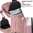 thumbnail image 4 of Sling Backpack,Pink Christmas Tree Pattern Crossbody Bag with Water Bottle Holder,Waterproof Sling Bag for Men/Women with Chest Phone Holder for Hiking,Travel, 4 of 6