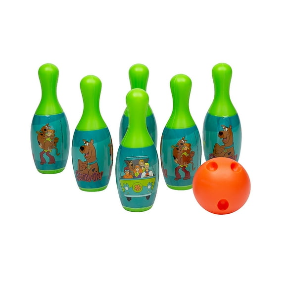 8" Scooby-Doo Bowling Pins & Bowling Ball Game Set - 7 Pieces