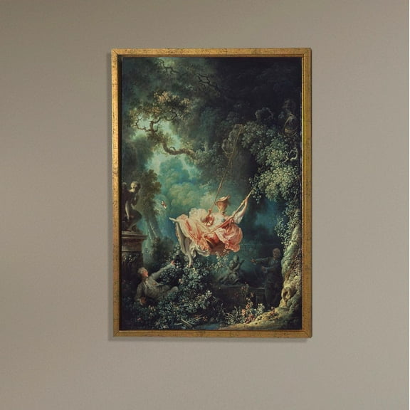 The Swing Wall Art, Classic Rococo Reproduction, Elegant Vintage Artwork for Living Room, Bedroom, or Art Collector Spaces Poster Decor, Size 8x12 UNFFRAMED F03.1.8l1646