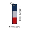 thumbnail image 2 of 2 Pack Motorcycle Key Tags, Flag Embroidery Key Fobs & Keychains, 2 of 7