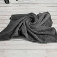 thumbnail image 6 of Checkered Throw Blanket Decorative Soft Cozy Chenille Knit Throw Blanket for Couch Bed Sofa Living Room, 50"x 60", Ivory, 6 of 9