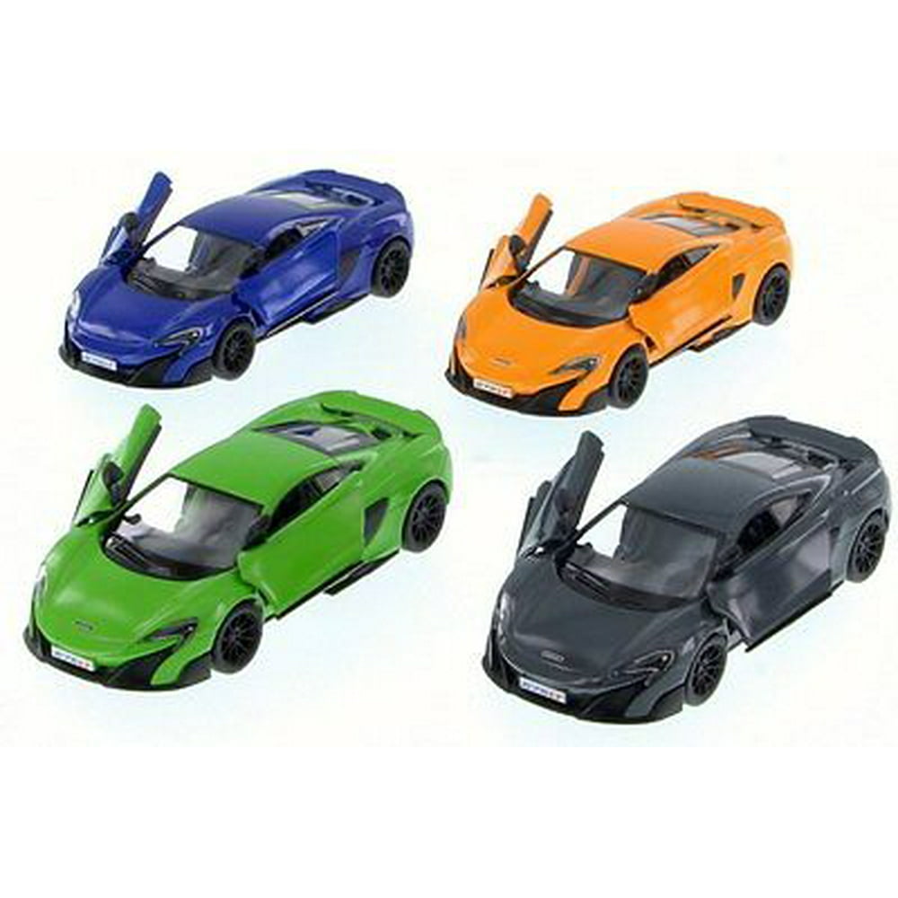 4 PC Set New Kinsmart 5" McLaren 675LT Diecast Model Toy Car 136