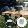 thumbnail image 3 of Sioweci Aluminum Alloy Gas Tank Adapter Heavy Duty Portable Lightweight Propane Gas Tank Conversion Head Convertor Camping Gas Stove Accessories Silver, 3 of 13