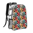thumbnail image 3 of Kdxio Different Cats 1 Clear Backpack, Transparent Bookbag for School for Women Men, Capacity Clear Bag for College, Travel, 3 of 7