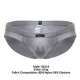 thumbnail image 4 of Xtremen Fashion Underwear 91218 Microfiber Briefs Color Gray Size S, 4 of 5