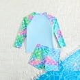 thumbnail image 2 of Emy Dola Girls 2 Pieces Rash Guard Swimsuit Long Sleeve Tankini Suit for 4-7 Years Toddler Kids Mermaid Bathing Suit Beachwear, 2 of 6