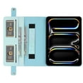 thumbnail image 6 of Handbag for iPad Air 6th 13" 2024 M2/Pro 12.9 2022 2021 2020 2018, Stand PU Leather Protection Cover with Crossbody Strap&Handstrap with elastic, Multi-Card Cash Slots Pen Slot Envelope Case, Blue, 6 of 10