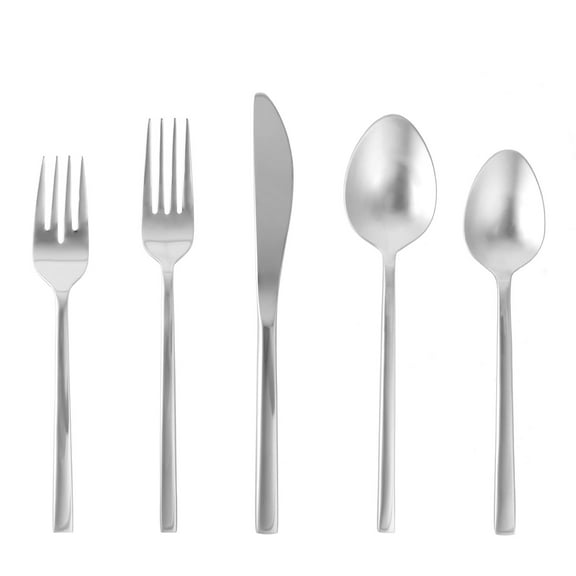 Fortessa  Arezzo 18/10 Stainless Steel Flatware 20 Piece Set - Silver - Service for 4