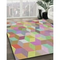 thumbnail image 3 of Ahgly Company Machine Washable Indoor Rectangle Transitional Sage Green Area Rugs, 8' x 10', 3 of 7