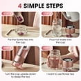 thumbnail image 3 of Double Wall Glass Tea Infuser Bottle, Travel Mug with Stainless Steel Filter for Loose Leaf Tea and Fruit Infusions, Hot or Cold, for Home and Office, 3 of 7