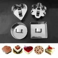 thumbnail image 4 of Ruanlalo Stainless Steel Cake Cutter Bakeware Mini Fondant Mousse Mold Kitchen DIY Tool Square #, 4 of 6