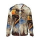 thumbnail image 1 of Fotbe Eagle With USA Flags Chaqueta con Protección Solar UPF 50+ para Hombre y Mujer, Camisa con Capucha y Bolsillos-X-Large, 1 of 7