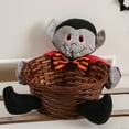thumbnail image 2 of Jierger Halloween Bar Creatively Houses Woven Baskets Children's Fruit Baskets Halloween Pumpkin Candy Jars for Christmas Halloween Thanksgiving Holiday Wedding Bridal Birthday Party Gift, 2 of 5