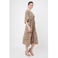 thumbnail image 5 of MISS LAVISH LONDON Beach Dress Swim Cover Up Drawcord At The Waist and V-shaped Neckline Kaftan Dresses for Women - 174-Motley Green, Large, 5 of 7