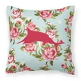 thumbnail image 2 of Caroline's Treasures BB1026-RS-BU-PW1818 Fish Marlin Shabby Chic Blue Roses Pillow, 18" x 18", Multicolor, 2 of 2