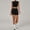 Black, variant on SKQIT 2 Piece Women's Workout Sets Tank Top High Waist Shorts Gym Set Yoga Pilates Outfits