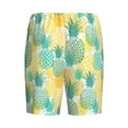 thumbnail image 5 of Gaeub Pineapples1 Printed Men's Short Pajama Pants, Lightweight Lounge & Sleep Bottoms Keep You Cool - Medium, 5 of 9