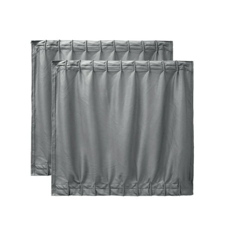 2 Pcs 50 X 47cm Gray Adjustable Vip Car Window Curtain Uv Sunshade